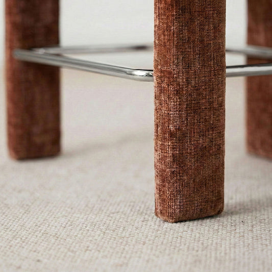 Silver Replacement Footrests for Khloe Counter Stool, Parts Only (2-Pack)