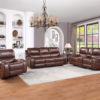 Keily Recliner, Manual Swivel, Glider, Brown
