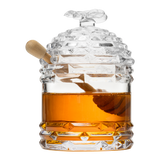 Crystal Bee Honey Dish Jar, Gift 6"