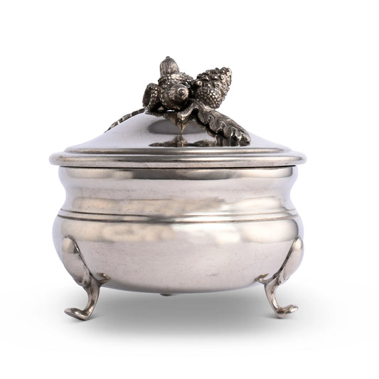 Pewter Acorn Sauce Bowl