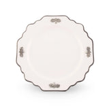 Acorn Oak Leaf Bone China Salad / Dessert Plate Platinum Rim