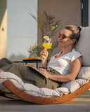 LAAKSO outdoor lounger, OHRA outdoor cushion and wedges | set