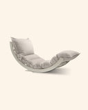 LAAKSO rocking lounger, OHRA cushion and wedges | beige set