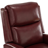Aniceta 30.31" Wide Genuine Leather Swivel Rocker Glider Recliner