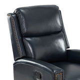 Aniceta 30.31" Wide Genuine Leather Swivel Rocker Glider Recliner