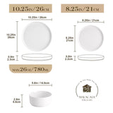 Leah 12 Piece Dinnerware Set