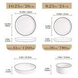Leah 24 Piece Dinnerware Set