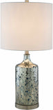 Lentner Ribbed White Ceramic Table Lamp