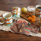 Pueblo Aztec Mug, Set of 4, 2 MOQ