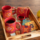 Bonita Red Mug, Set of 4, 2 MOQ
