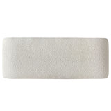 Lily 47" Modern Beige Boucle Waterfall Bench