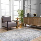 Gael Blue Boutique Washable Rug