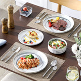 Luna Marble Pink 24 Piece Dinnerware Set for 8