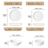 Luna 24 Piece Dinnerware Set