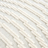 Deron White Washable 3D Rug