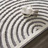 Deron Gray Rainbow Washable Rug
