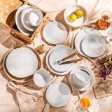 Lydia 32 Piece Antique White Dinnerware Set