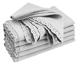 Gray Lace Napkins