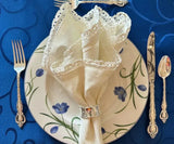 Off White Napkins - Lace Trim