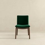 Laura Green Velvet Solid Wood Dining Chair (Set Of 2)