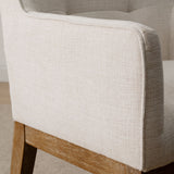 Lawrence Modern Upholstered Dining Chairs with Arms (Set of 4)