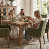 Lawrence Modern Upholstered Dining Chairs with Arms (Set of 2)