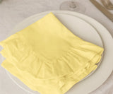 Frill Napkin - Butter Yellow
