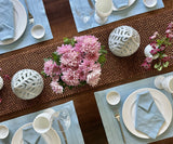 Light Blue Napkins - Double Hemstitch