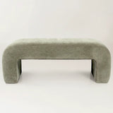 Lily 47" Chenille Accent Waterfall Bench
