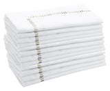 Harmonie Napkins - White Cloth Napkins Bulk