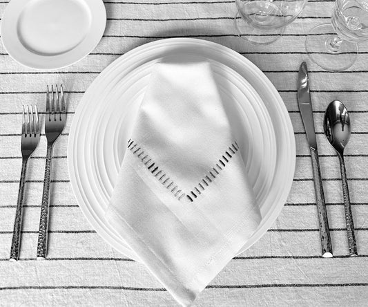 Embroidered Dinner Napkins - Harmonie Napkins