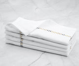 Harmonie Napkins - White Cloth Napkins Bulk