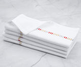 Harmonie Napkin in Gold Red Silver