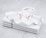 Harmonie Napkin in Gold Red Silver
