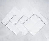 Custom Embroidery Wedding Cloth Napkins for Table Decor