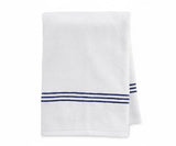 Navy and White Bath Towel - Striped