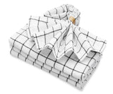 Black and White Linen Napkins
