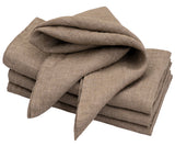 Plain Linen Napkins - Set of 4