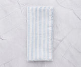 Light Blue Ticking Stripe Napkins