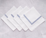 Blue Embroidered Pearls Napkins