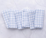 Linen Table Napkins - Checkered Napkins