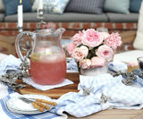 Linen Table Napkins - Checkered Napkins