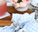 Linen Table Napkins - Checkered Napkins