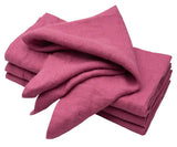 Fuchsia Linen Napkins
