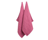 Magenta Pink Linen Dish Towels