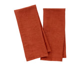 Rust Linen Hand Towels