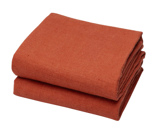 Rust Linen Hand Towels