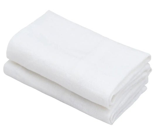 White Kitchen Towels - Set of 2
