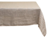 Plain Linen Rectangle Tablecloth