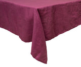 Plain Linen Rectangle Tablecloth